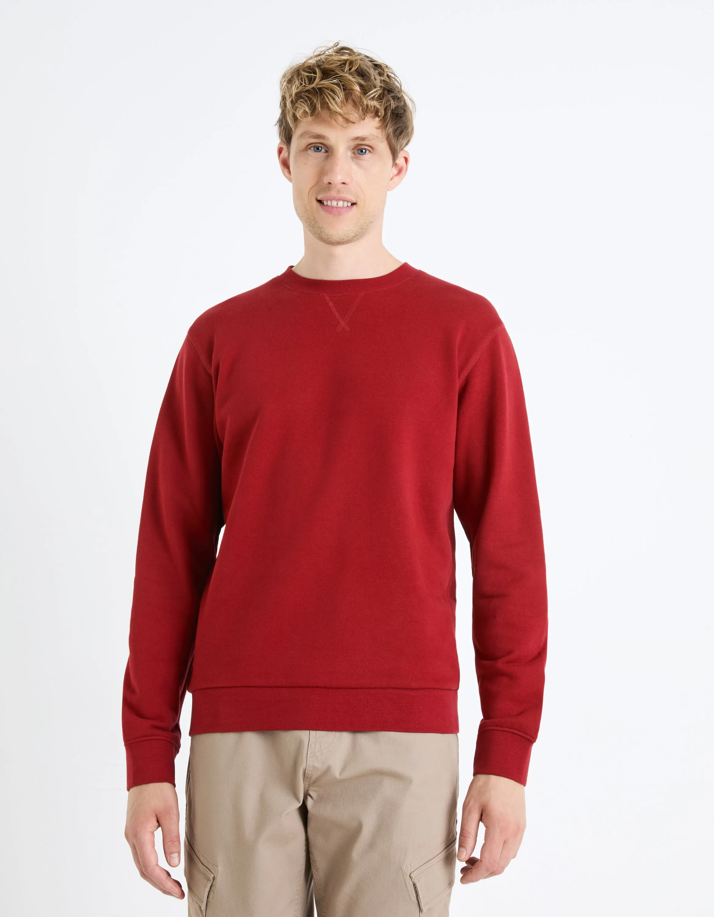 100% cotton round neck sweatshirt