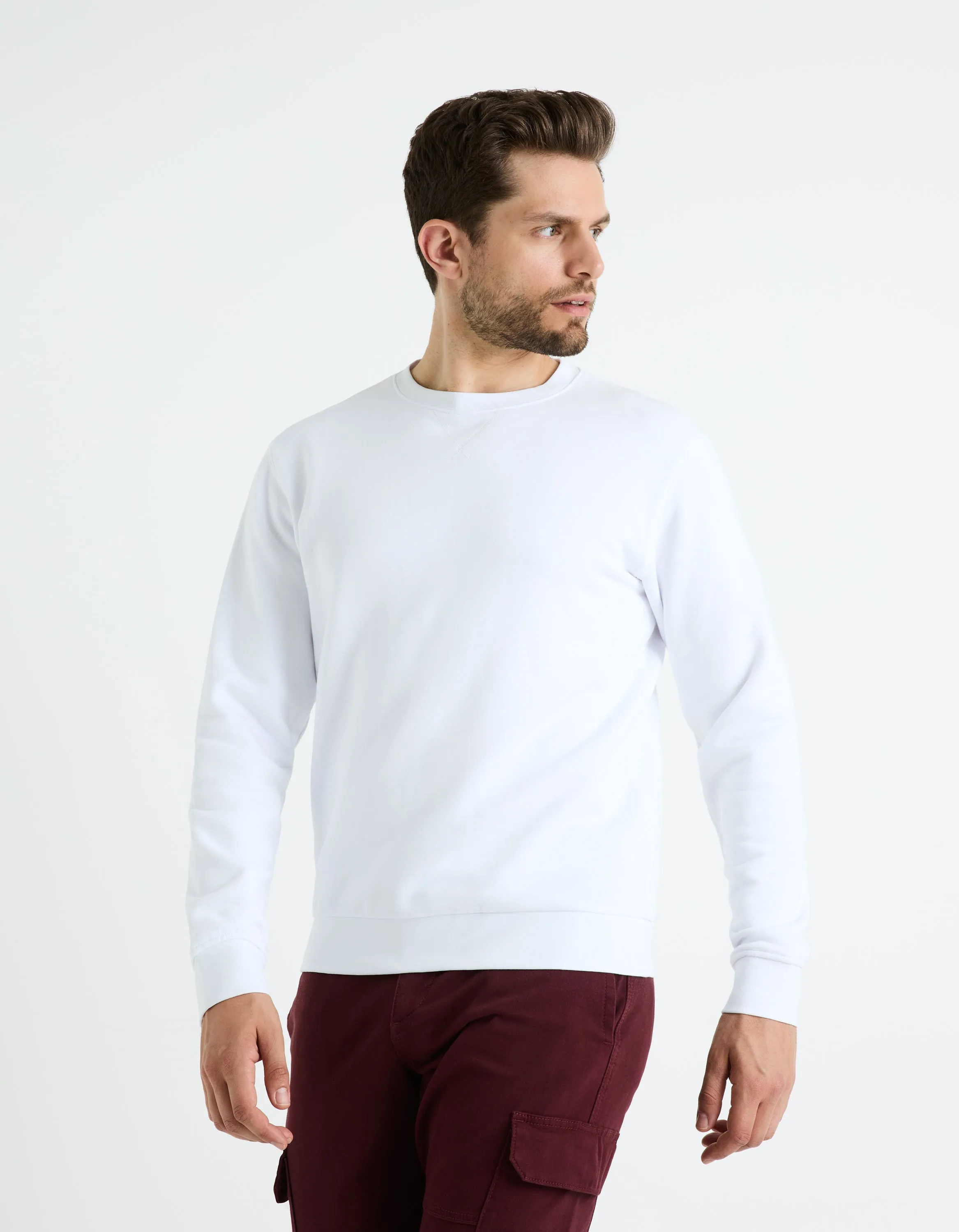 100% cotton round neck sweatshirt