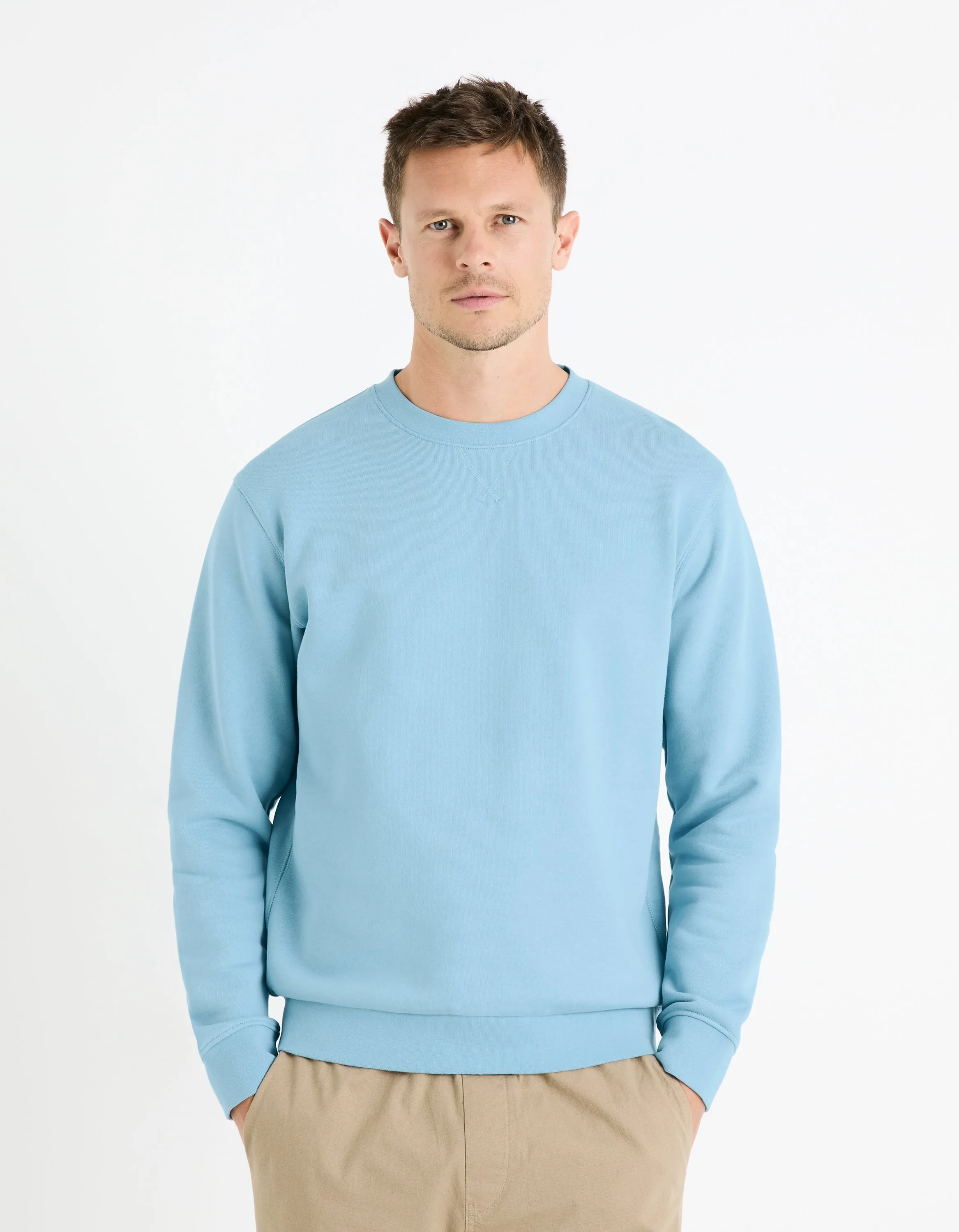 100% cotton round neck sweatshirt