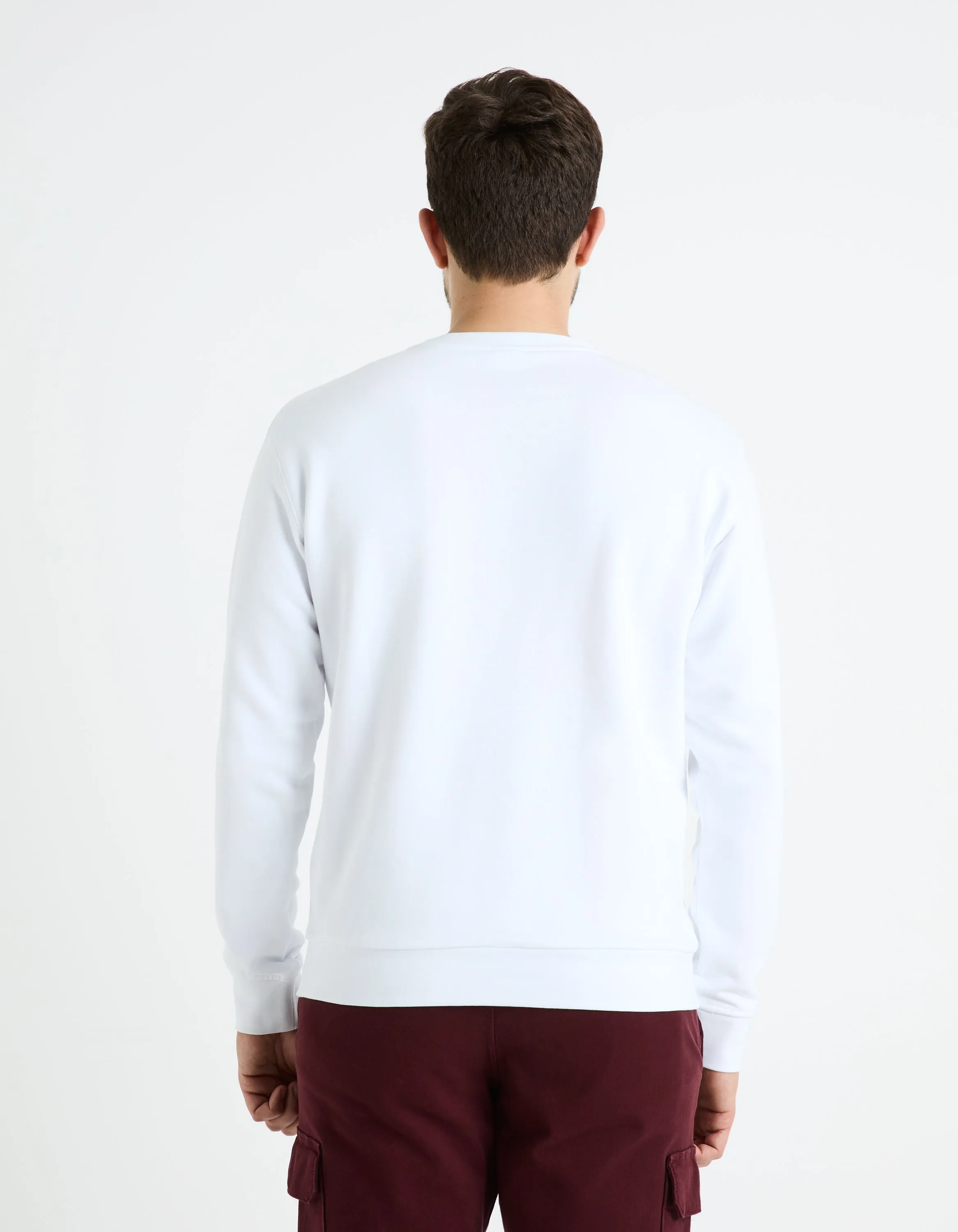 100% cotton round neck sweatshirt