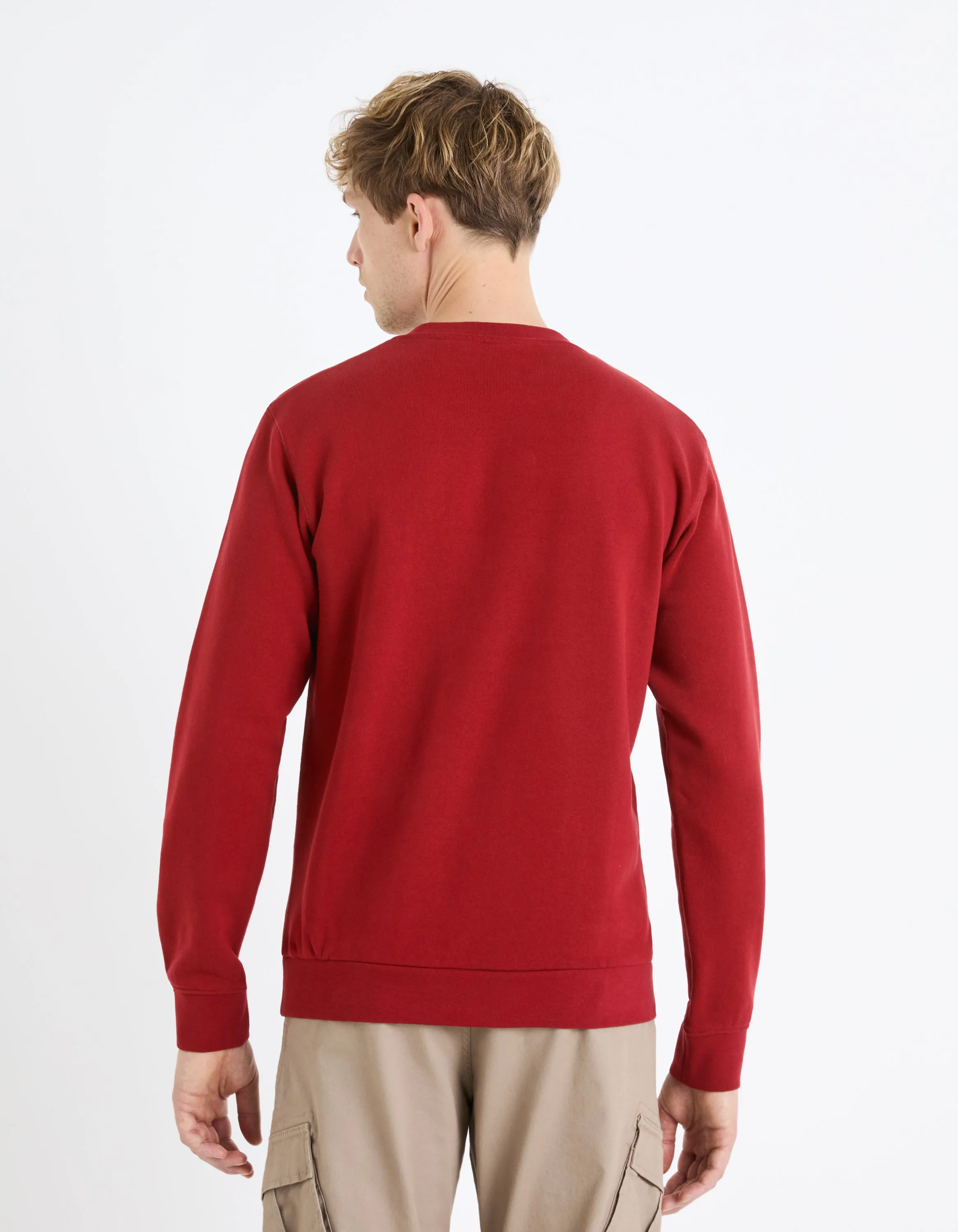 100% cotton round neck sweatshirt