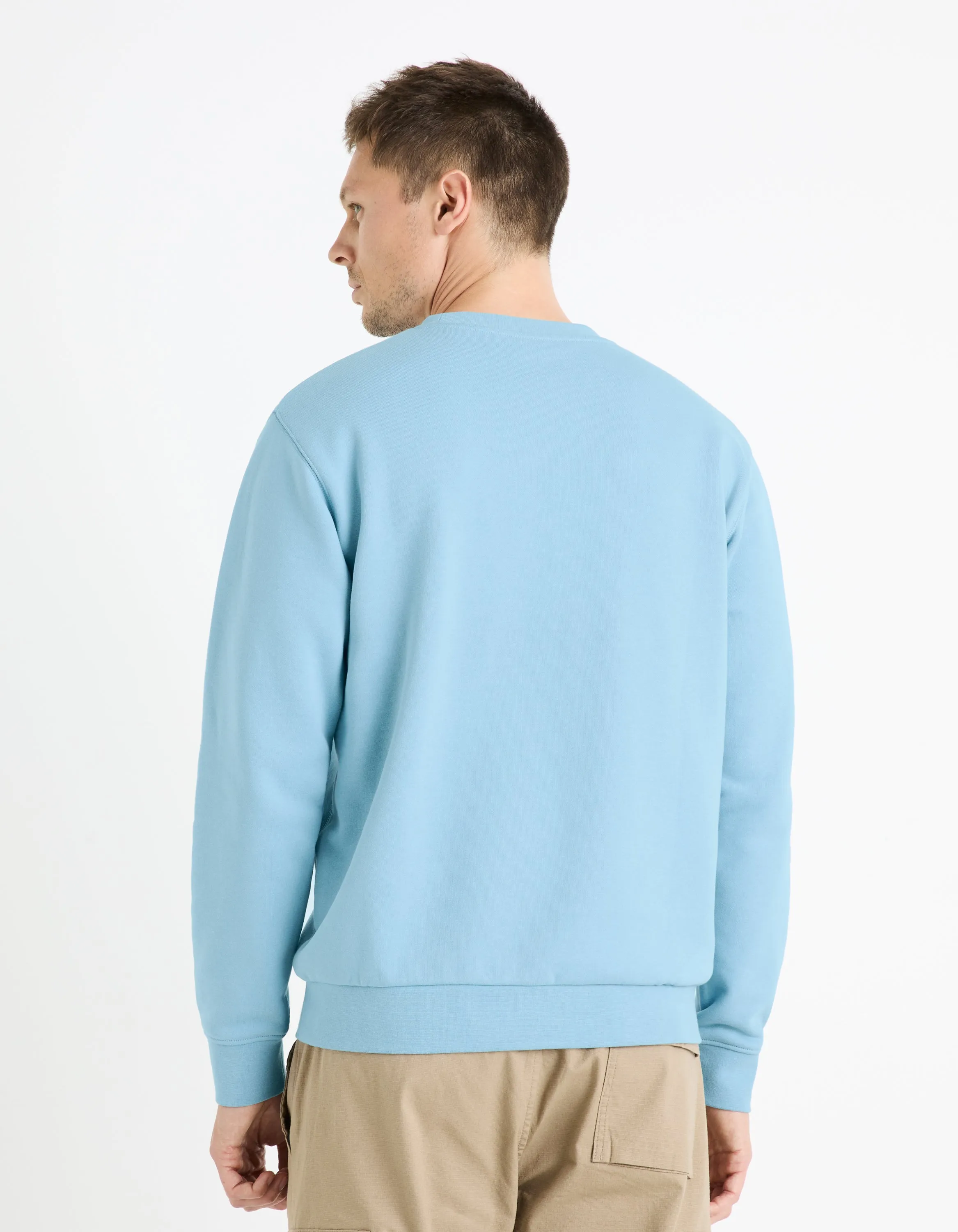 100% cotton round neck sweatshirt