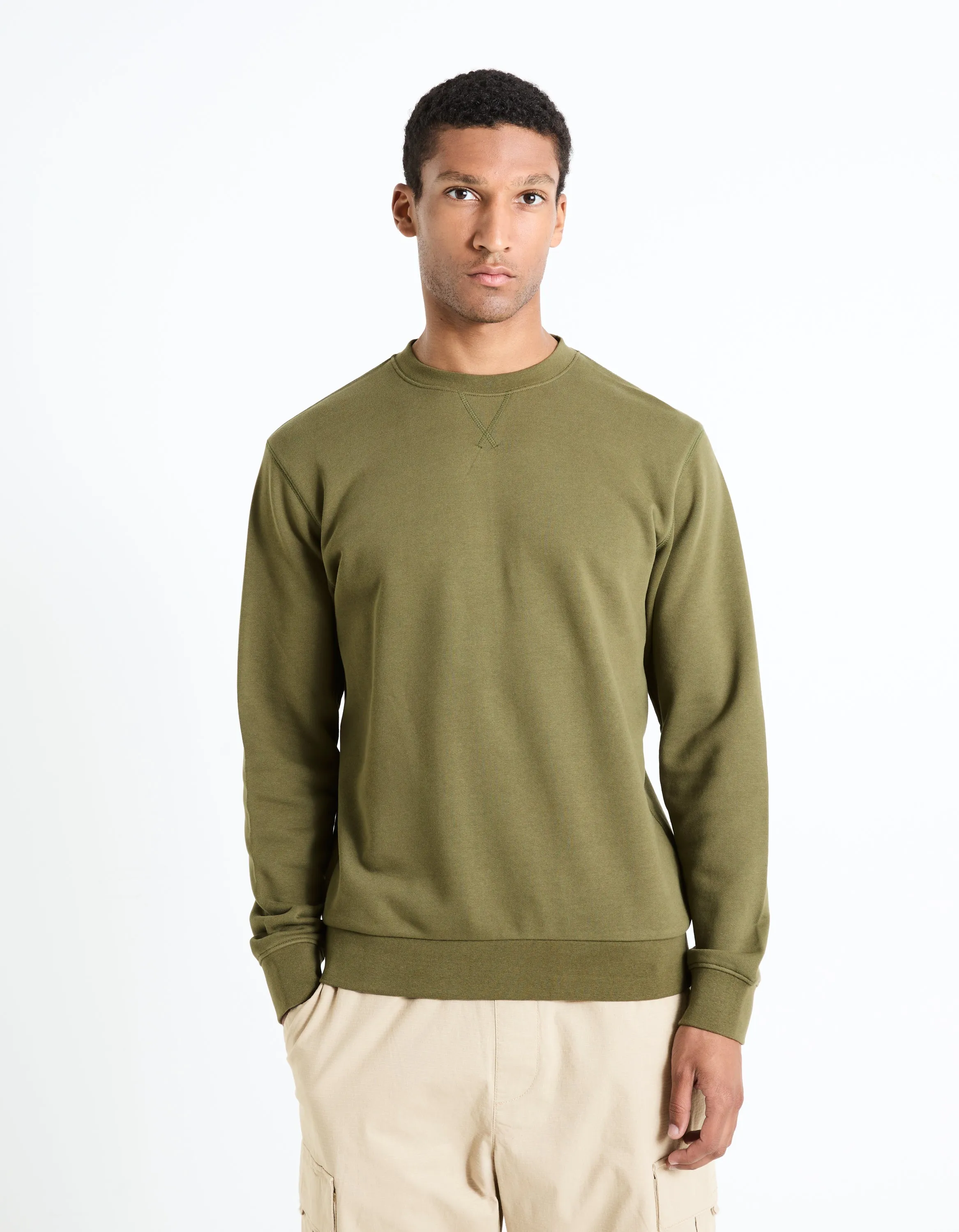 100% cotton round neck sweatshirt