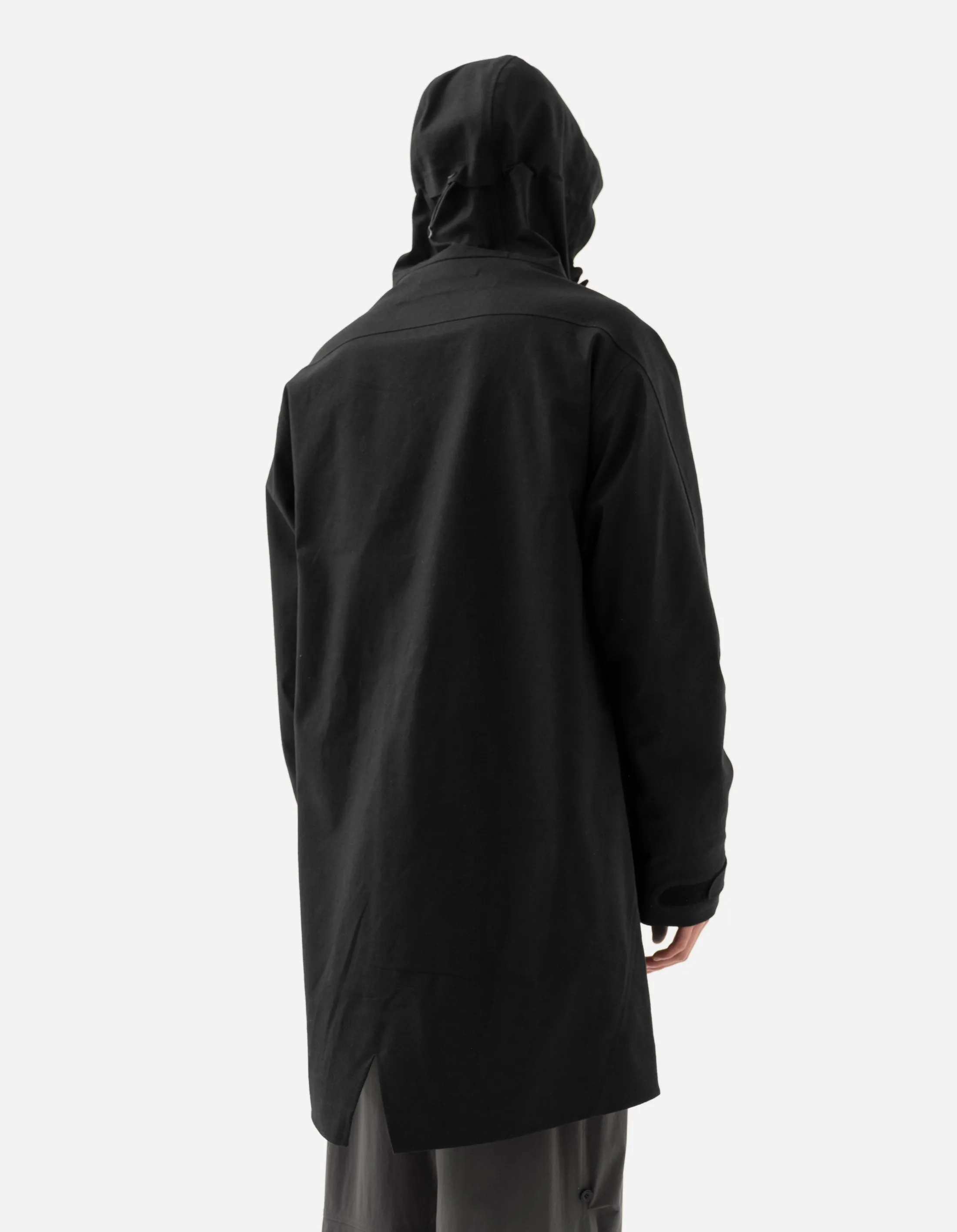 1450 Asym Mid Parka Black