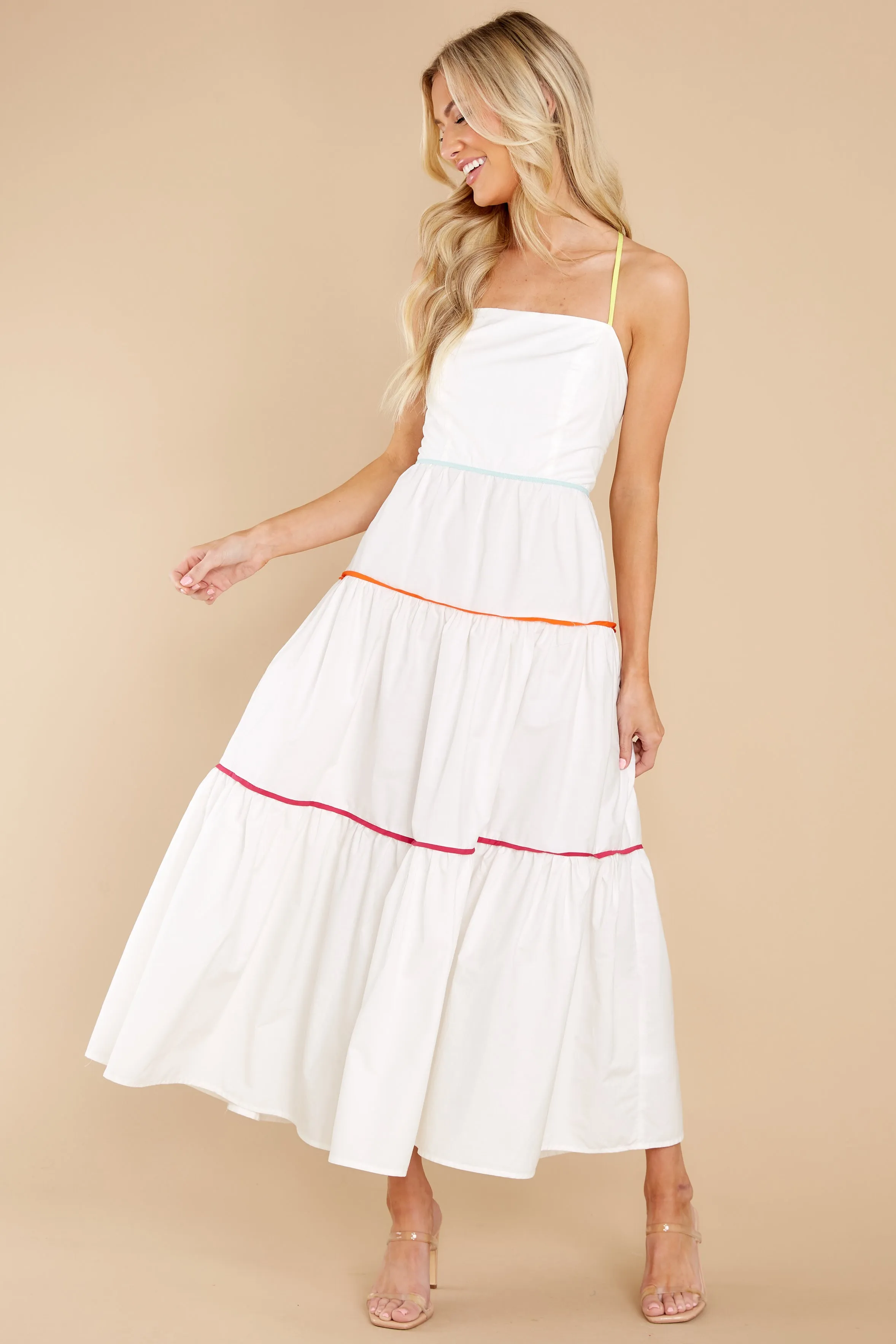 A New Day White Midi Dress