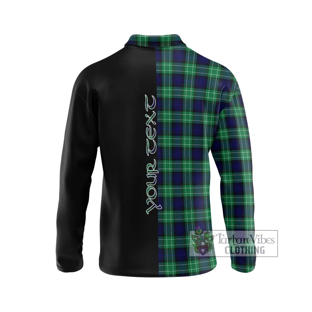 Abercrombie Tartan Long Sleeve Polo Shirt with Family Crest and Half Of Me Style