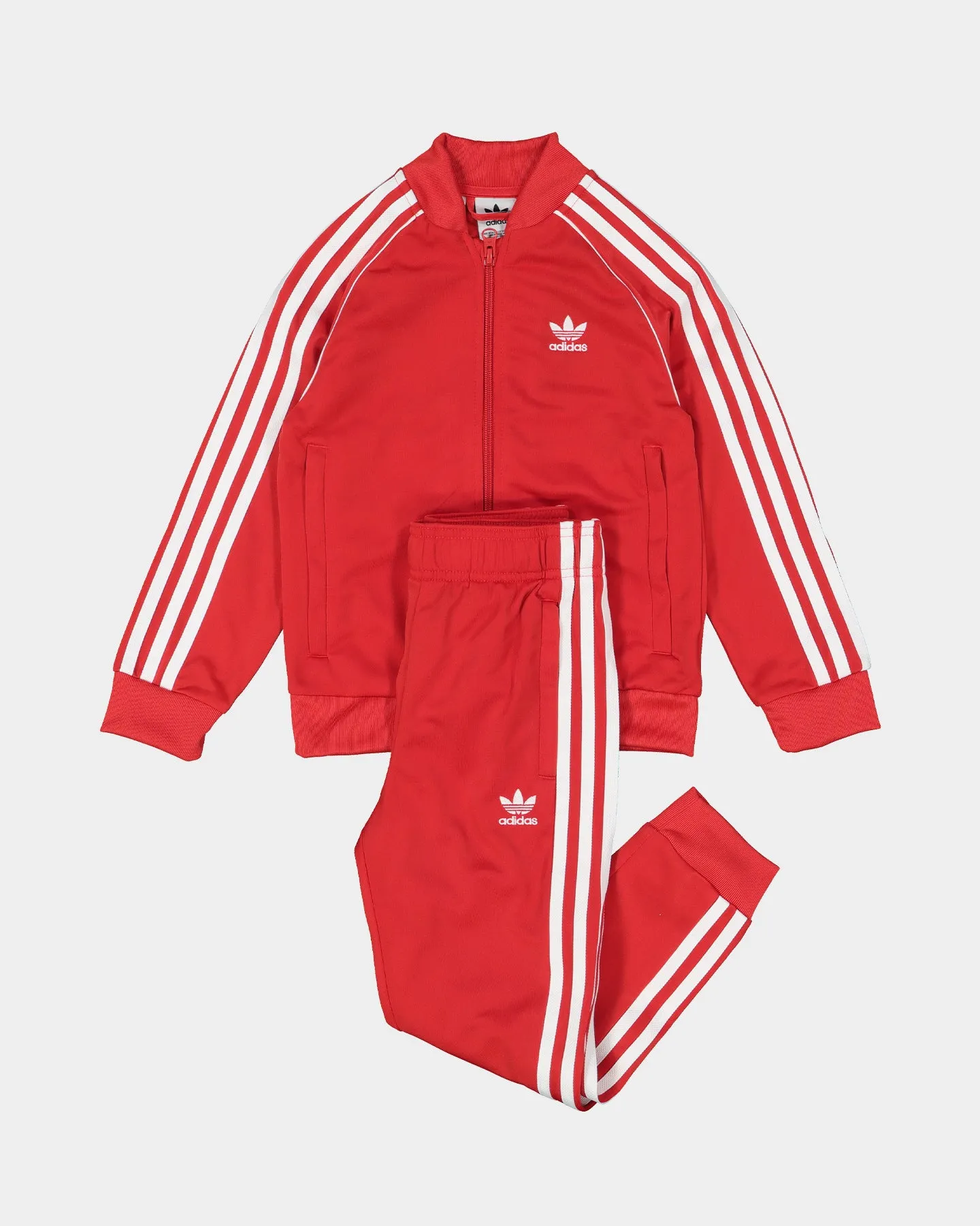 Adidas Kids' SST Track Suit Red/White