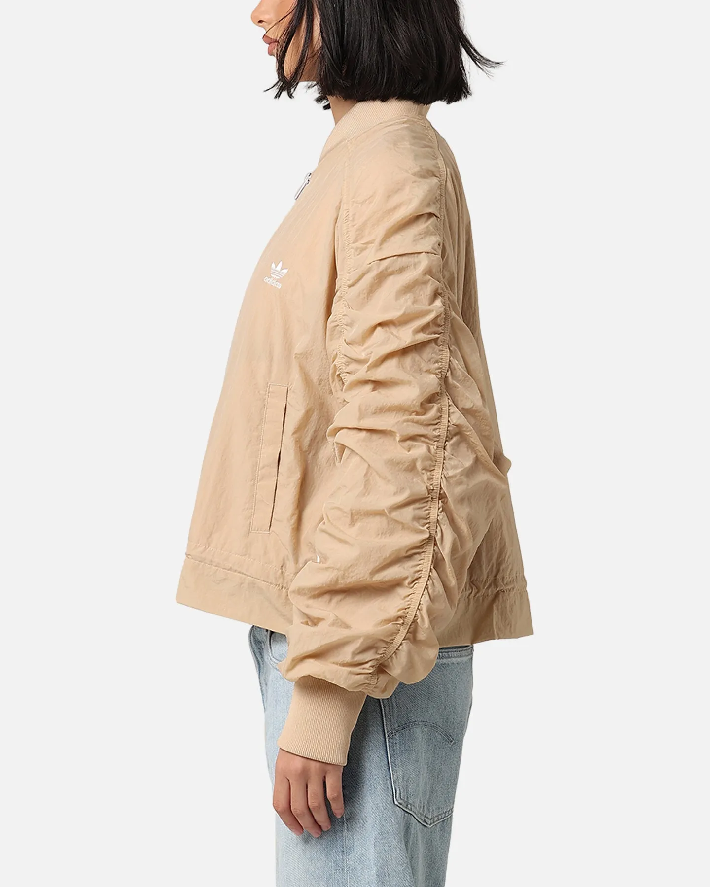 Adidas Women's Light Weight Bomber Jacket Magic Beige