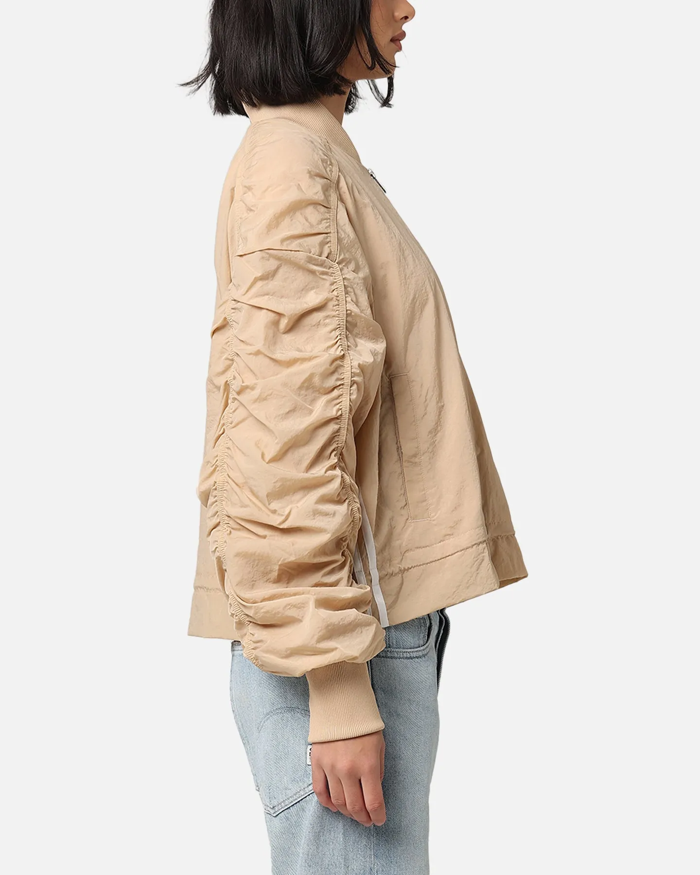 Adidas Women's Light Weight Bomber Jacket Magic Beige