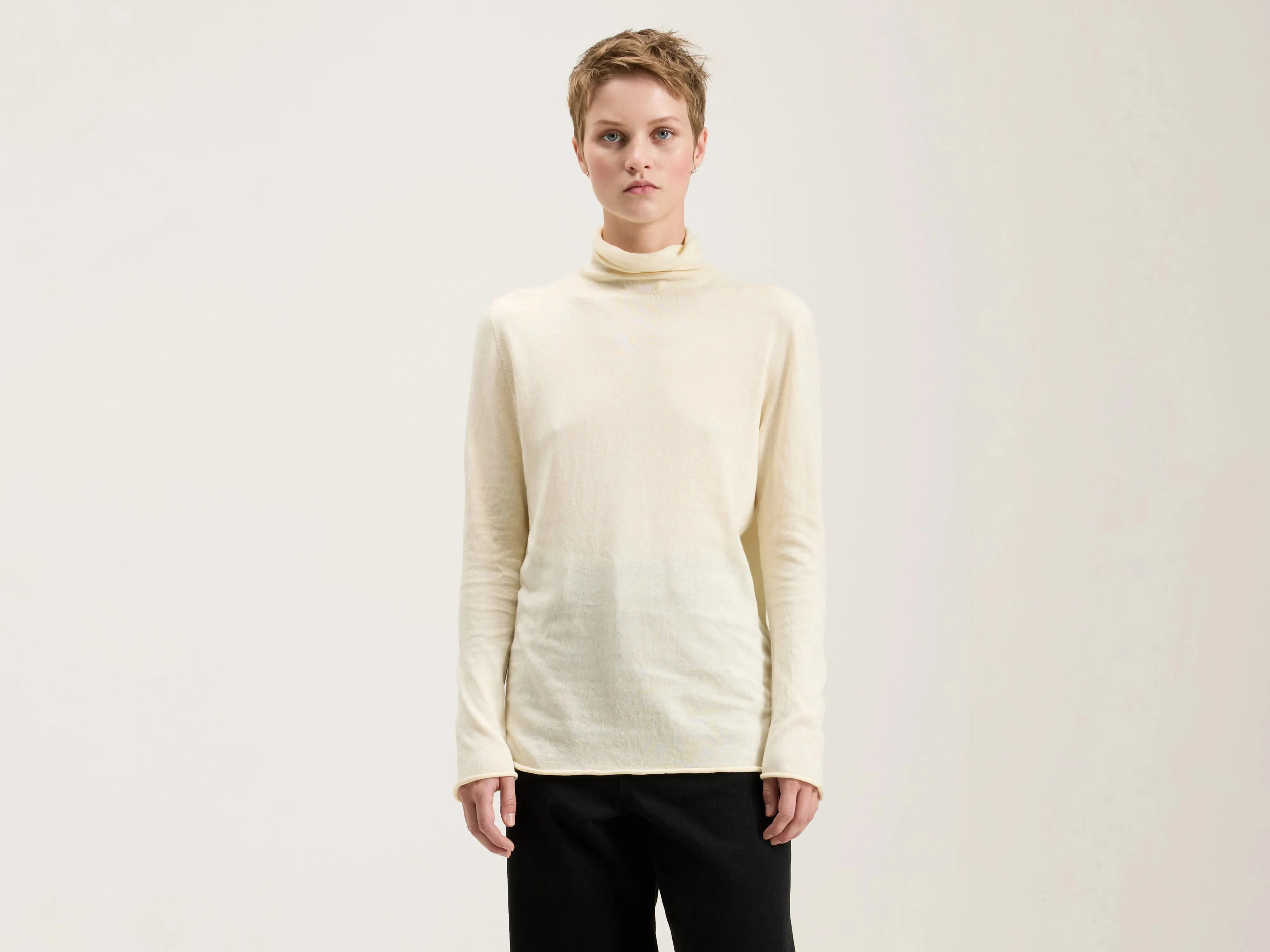 Agnes Organic Cotton Turtleneck (242 / W / YELLOW)