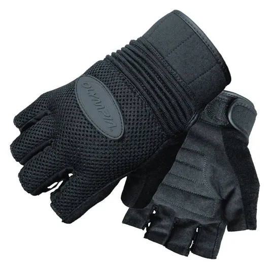 Air Force Gel Fingerless Textile Motorcycle Gloves | Olympia Sports