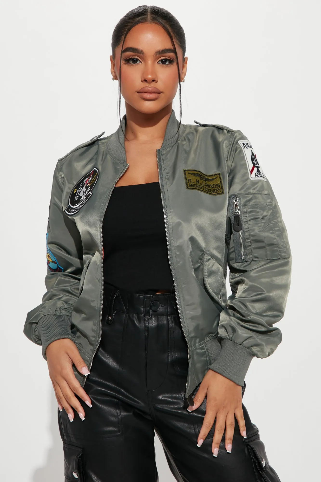 Aircraft Bomber Jacket - Olive