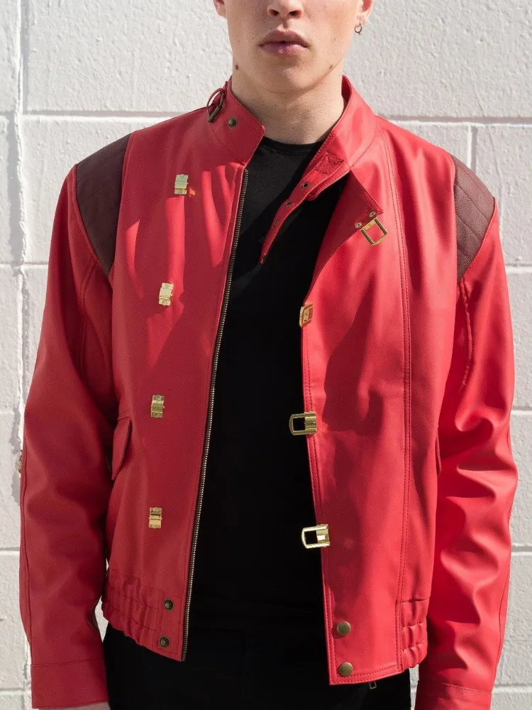 Akira Kaneda Red Leather Jacket