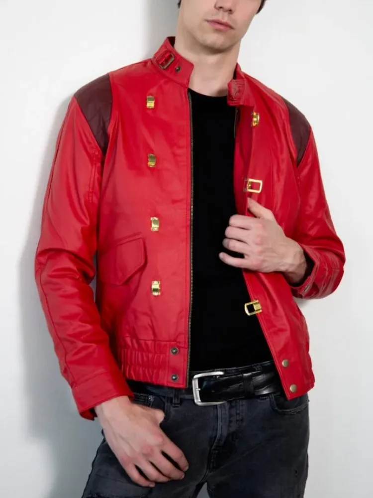 Akira Kaneda Red Leather Jacket