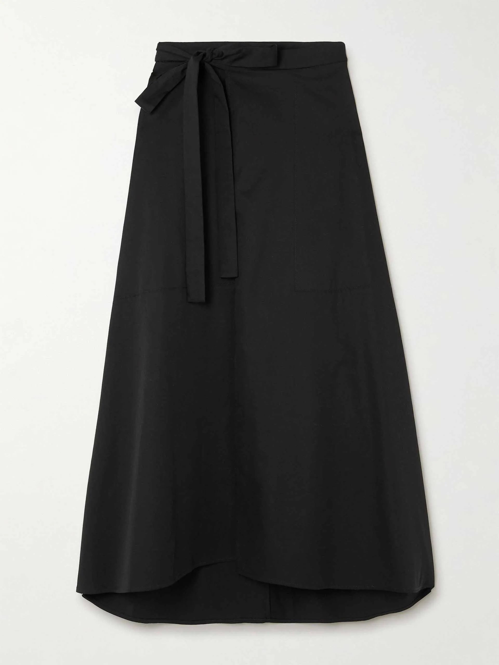 Alix cotton midi wrap skirt