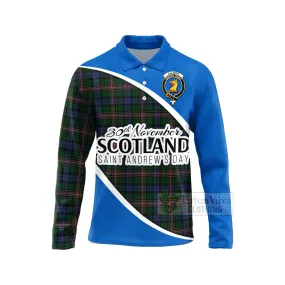 Allison Family Crest Tartan Long Sleeve Polo Shirt Celebrate Saint Andrew's Day in Style