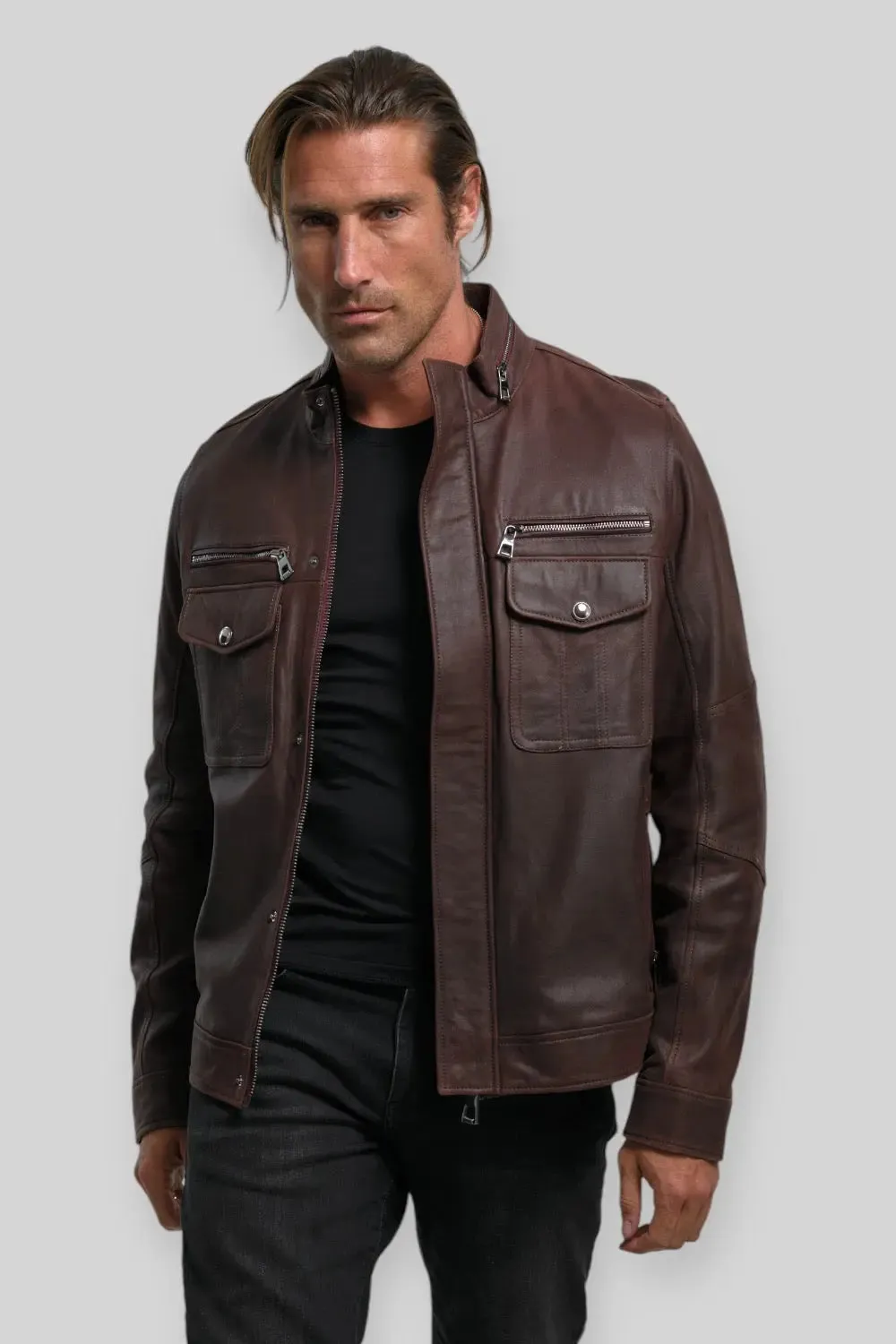 Angelo Quilted Leather Jacket