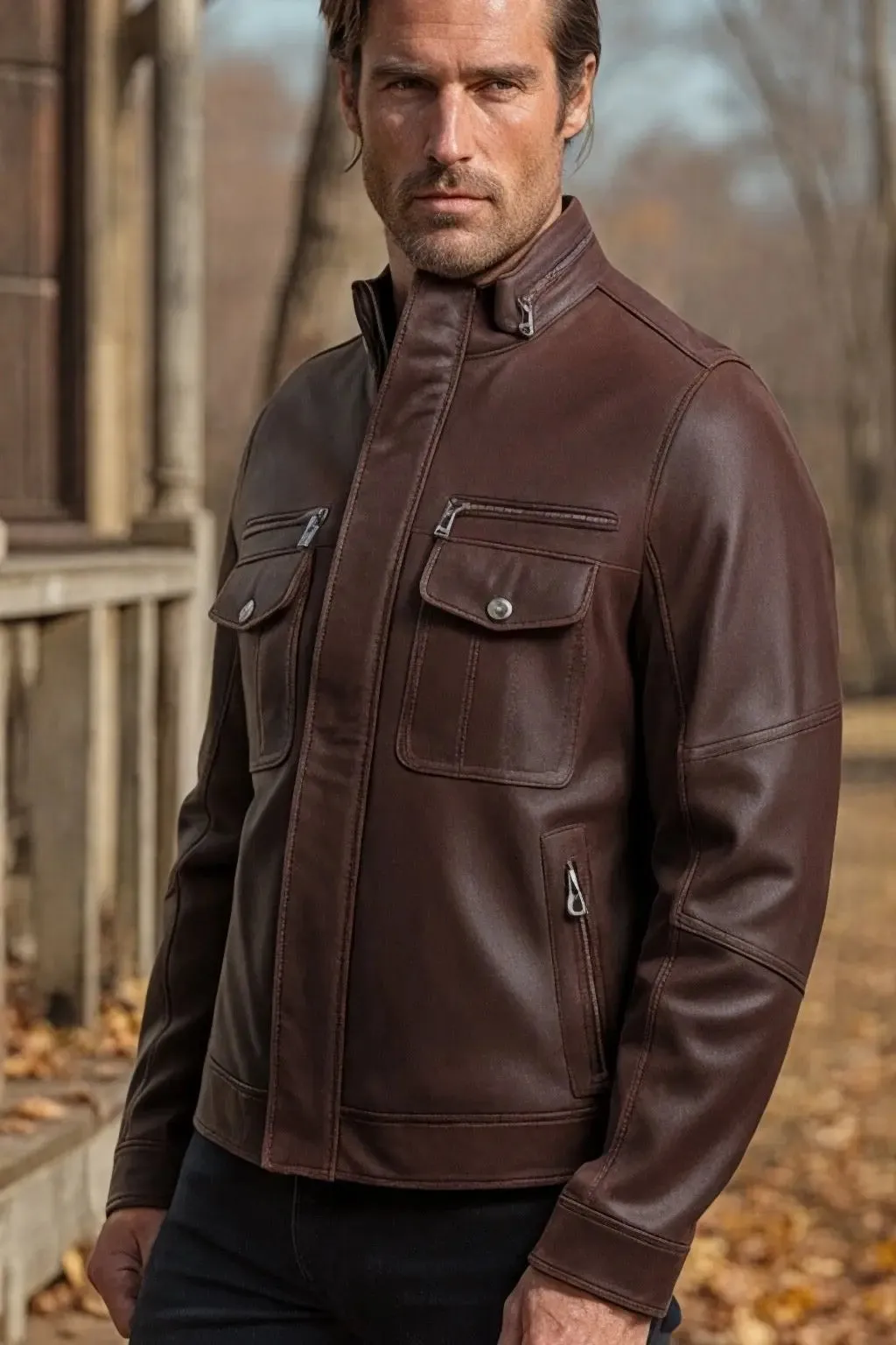 Angelo Quilted Leather Jacket