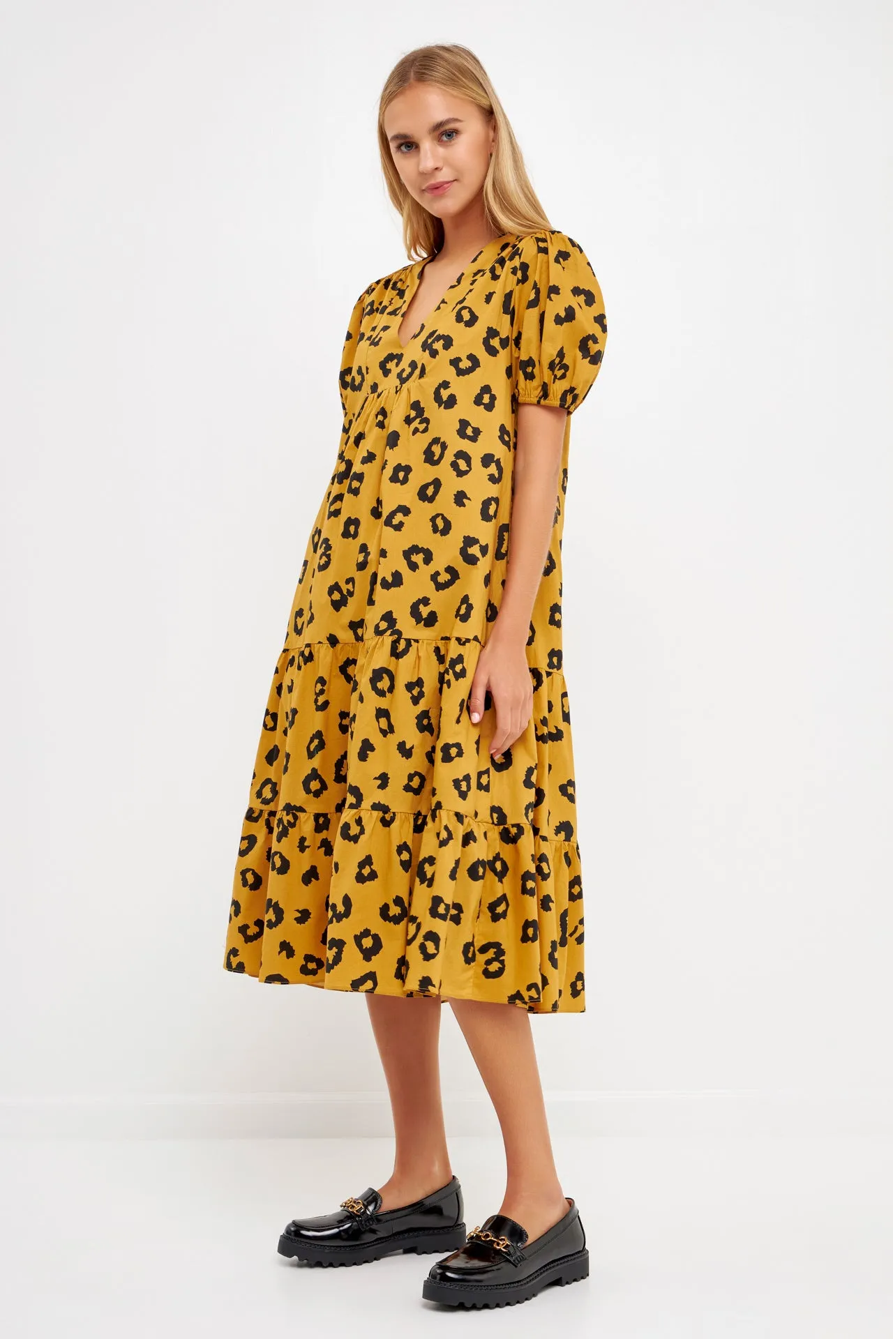 Animal Print Midi Dress