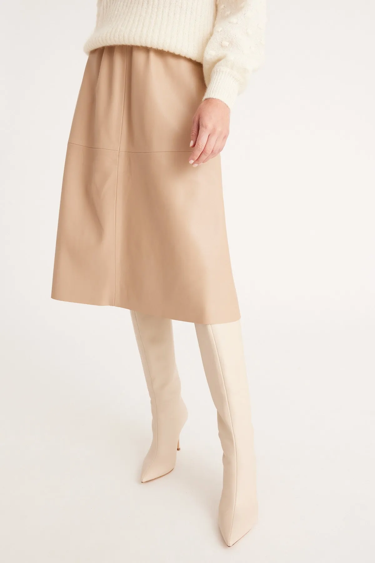 Arlo Vegan Skirt - Natural