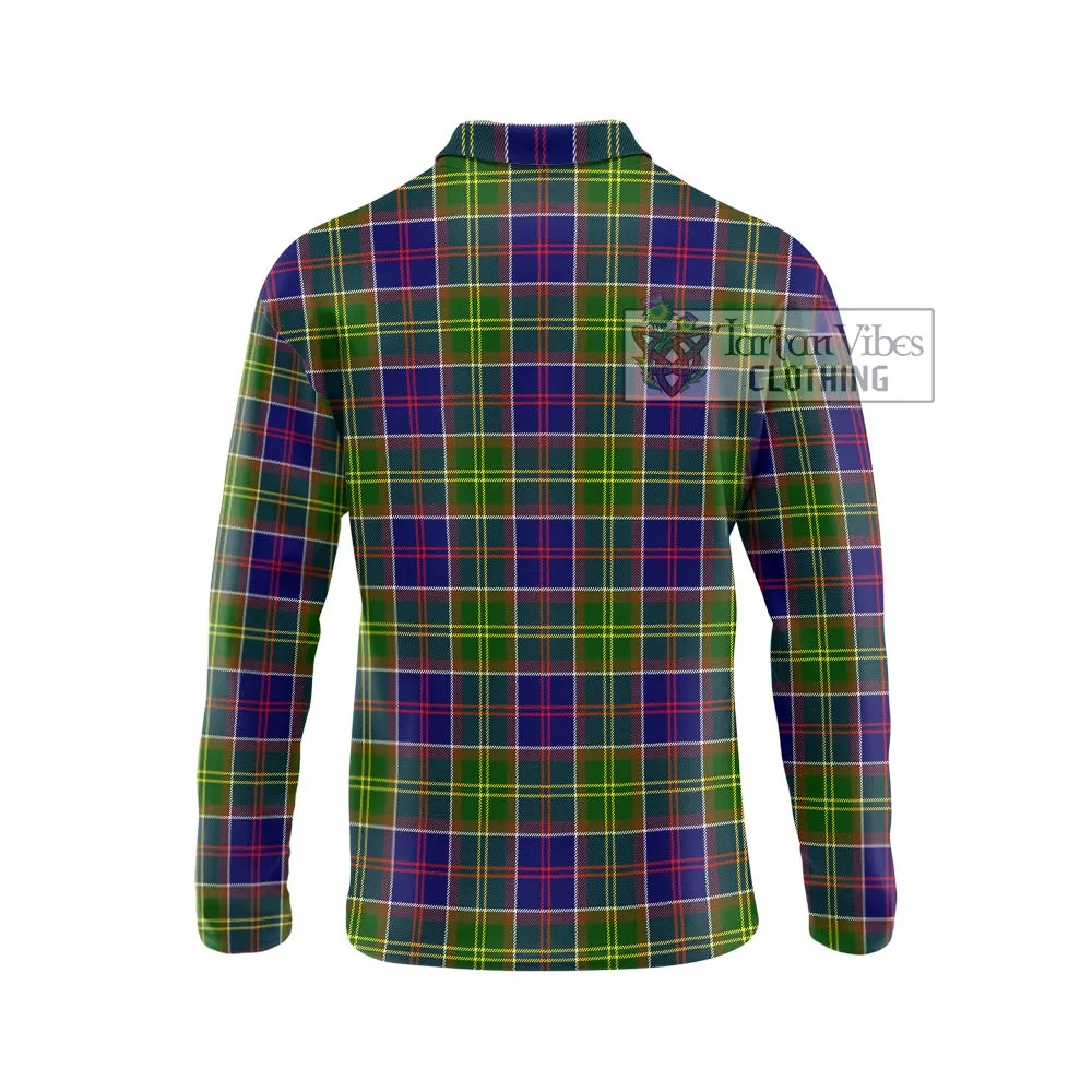 Arnott Tartan Long Sleeve Polo Shirt with Family Crest DNA In Me Style