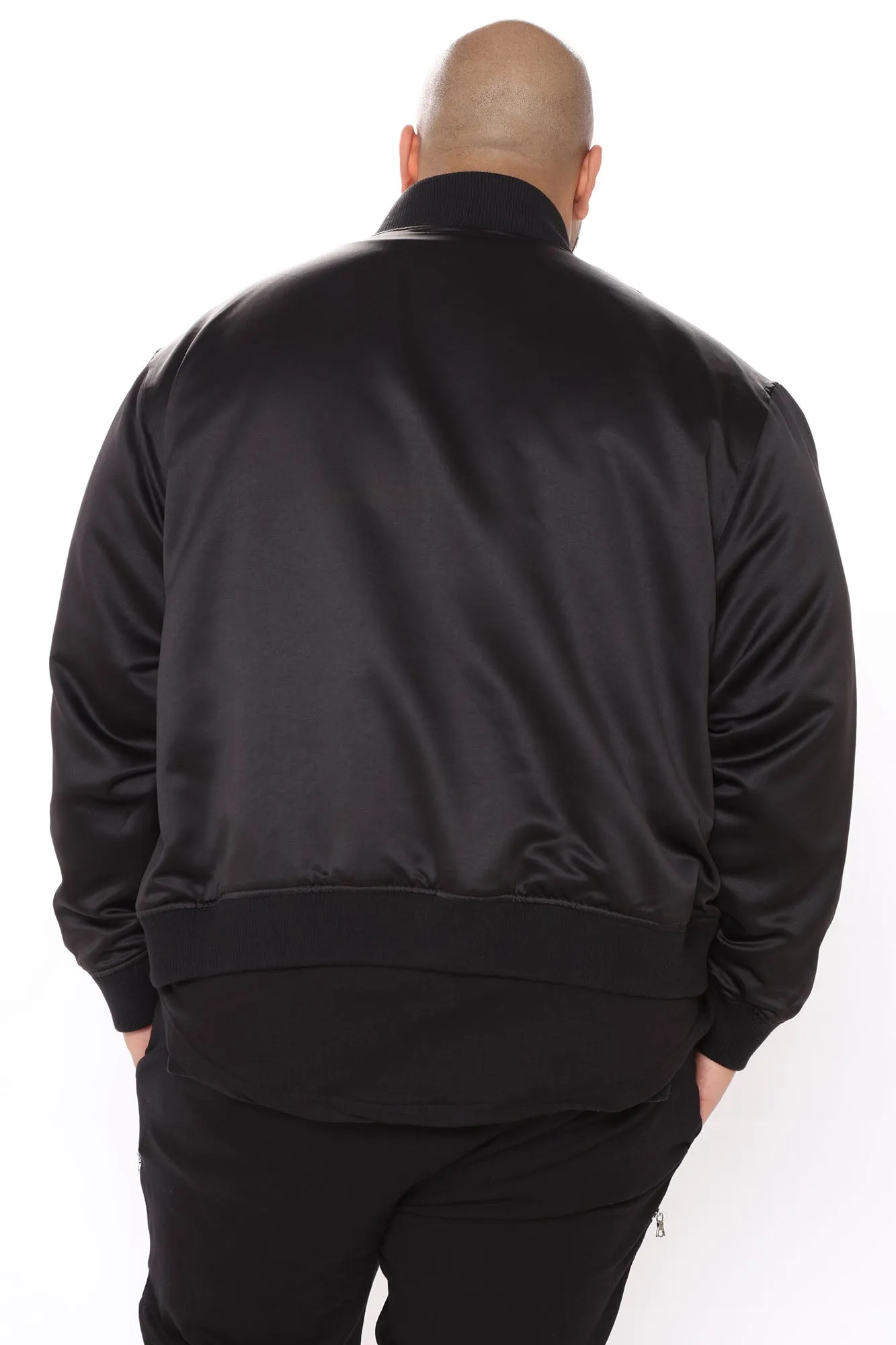 Ashton Essential Bomber Jacket - Black