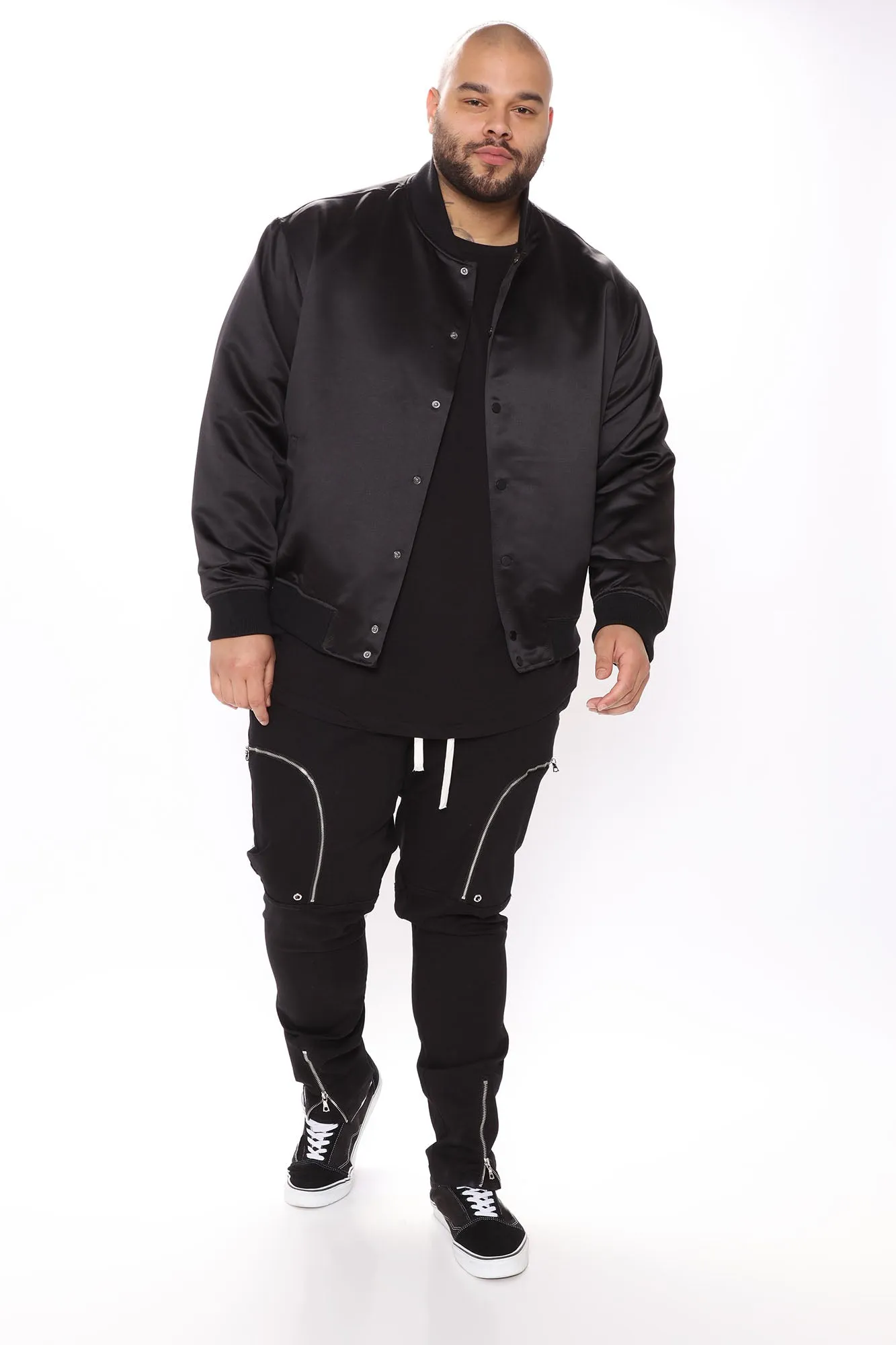 Ashton Essential Bomber Jacket - Black