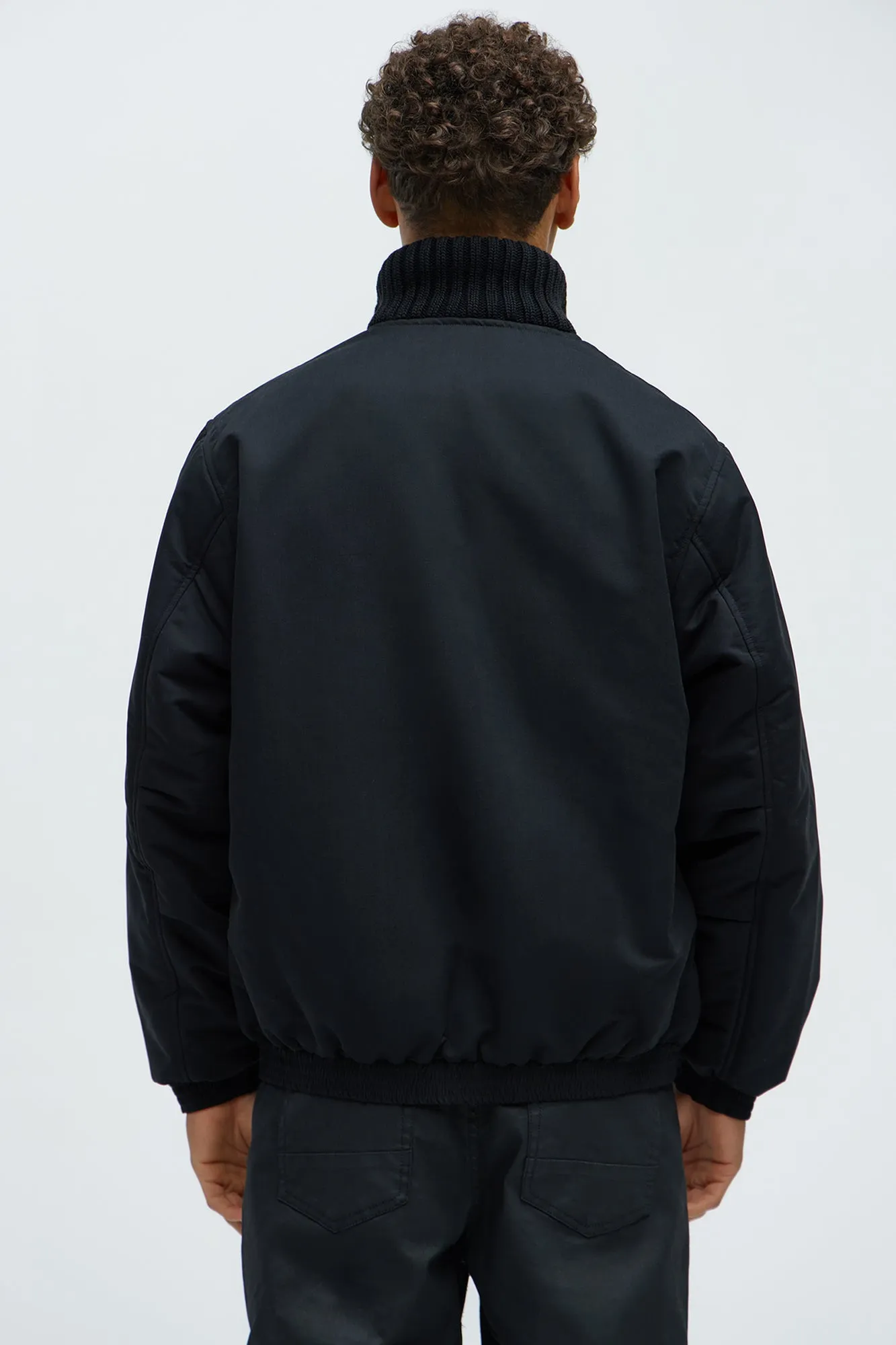 Back To U Bomber Jacket - Black