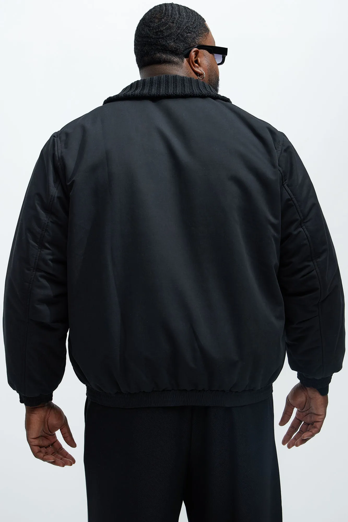 Back To U Bomber Jacket - Black