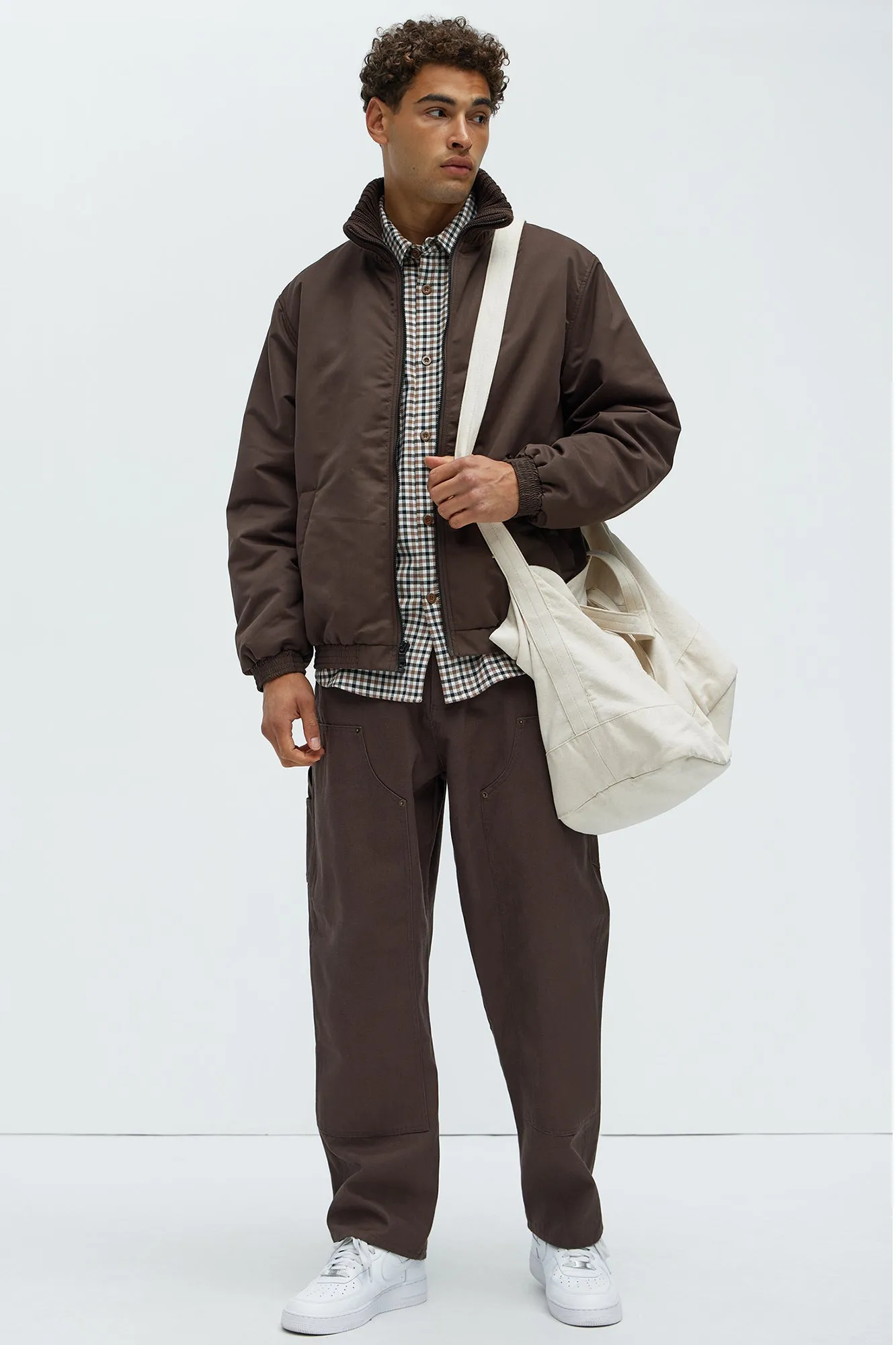 Back To U Bomber Jacket - Brown