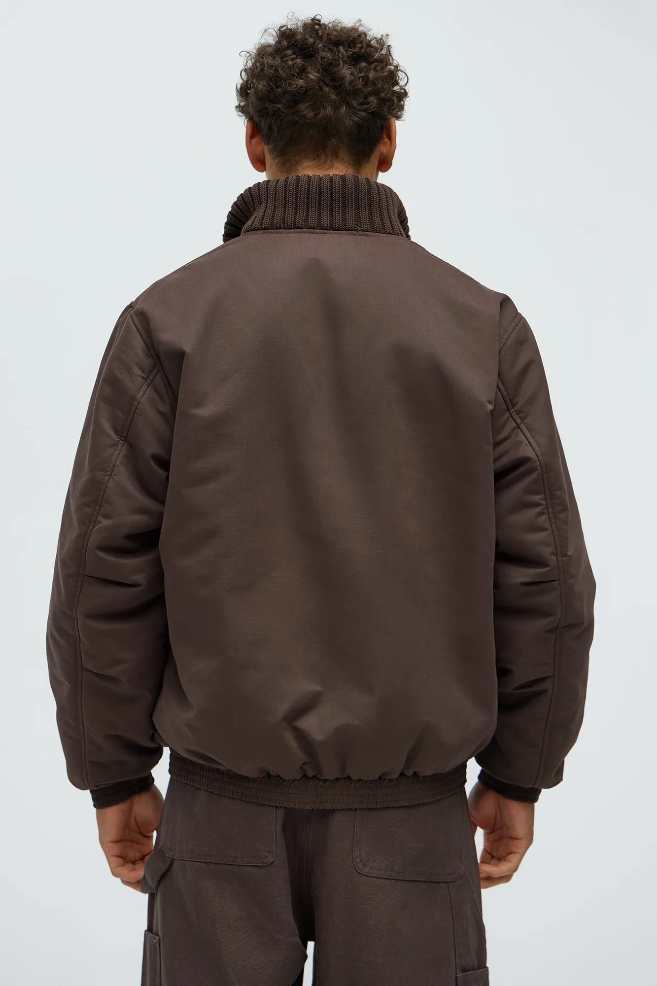 Back To U Bomber Jacket - Brown