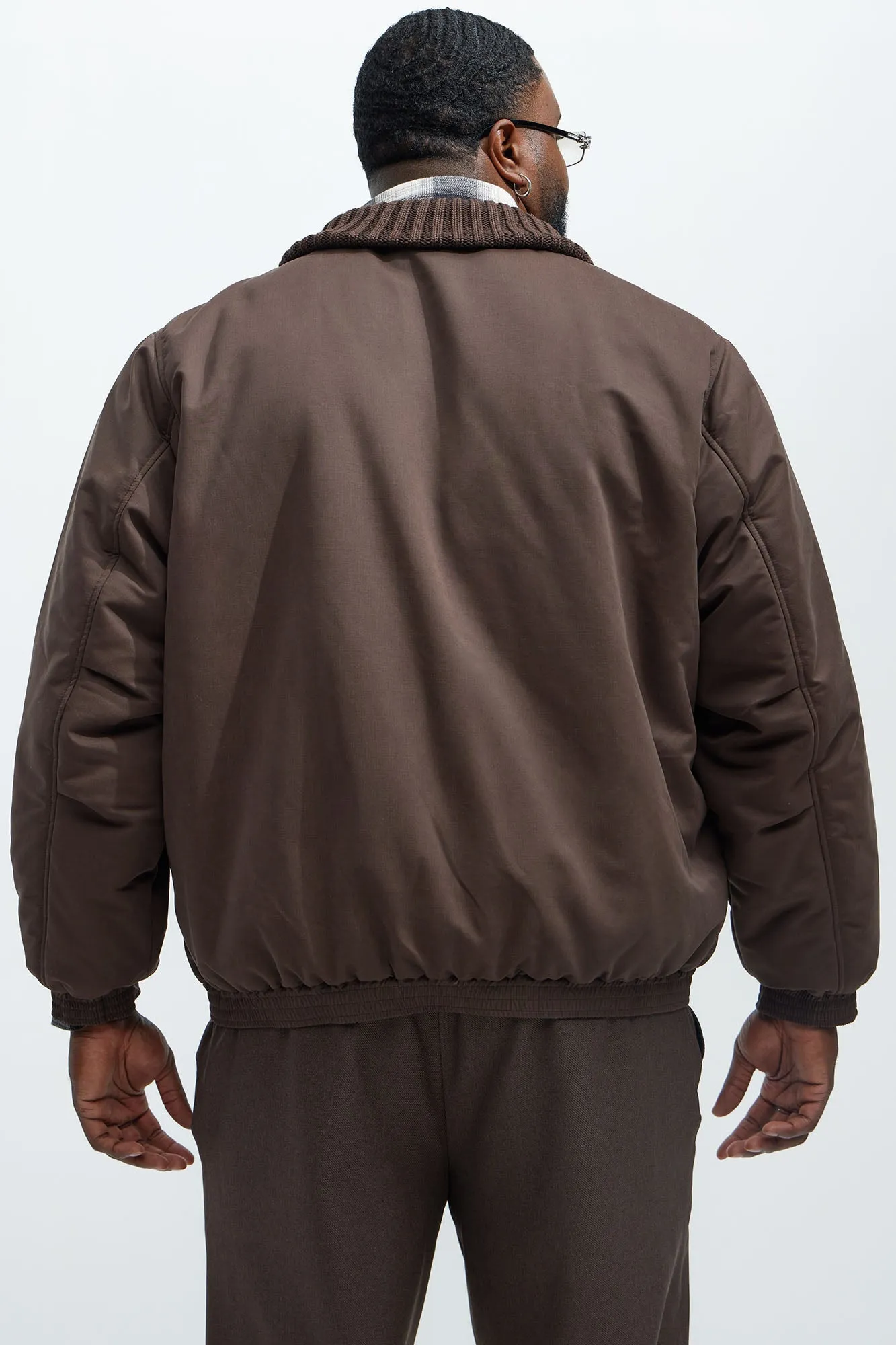 Back To U Bomber Jacket - Brown