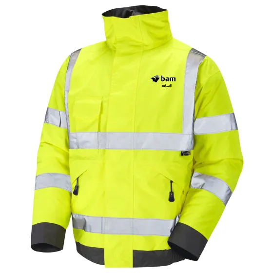 BAM Nuttall Premium Hi Vis Bomber Jacket