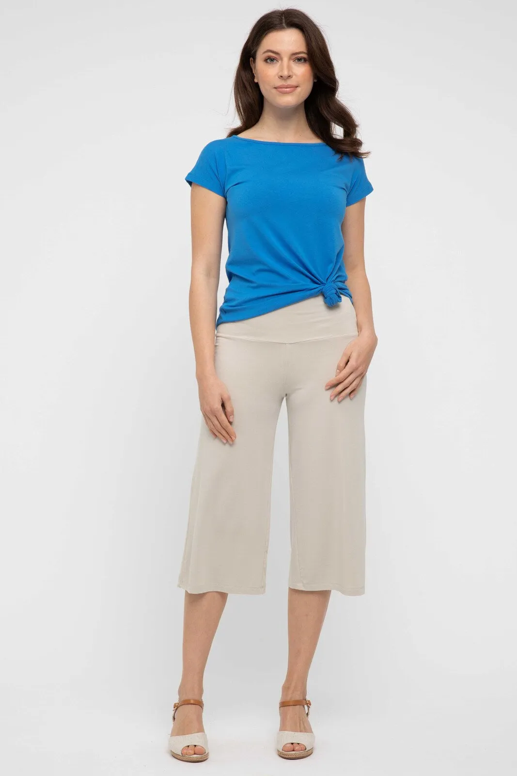 Bamboo Culottes - Bone