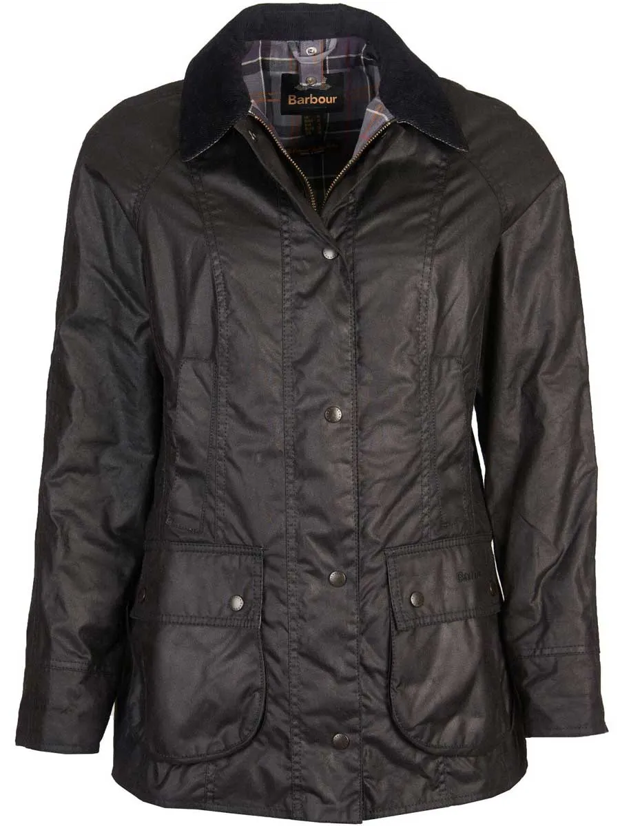 BARBOUR Beadnell Wax Jacket - Women's - Black