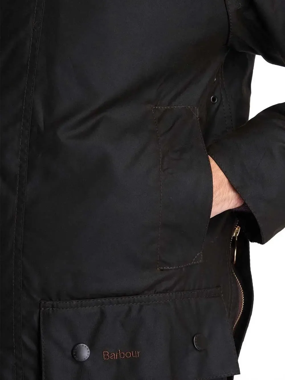 BARBOUR Classic Beaufort Wax Jacket - Mens - Olive