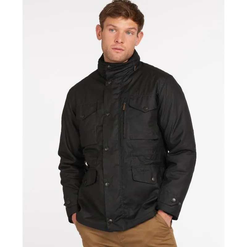 Barbour Sapper Mens Waxed Jacket - Black