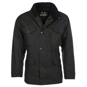 Barbour Sapper Mens Waxed Jacket - Black