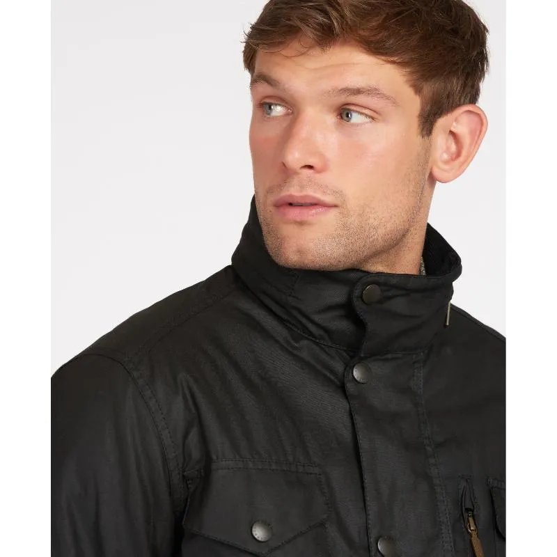 Barbour Sapper Mens Waxed Jacket - Black