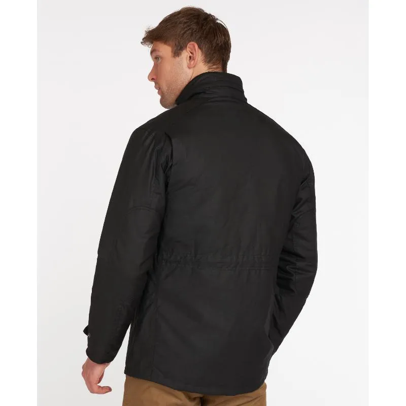 Barbour Sapper Mens Waxed Jacket - Black