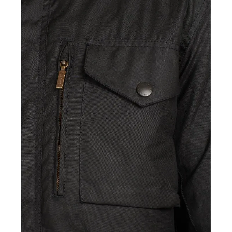 Barbour Sapper Mens Waxed Jacket - Black