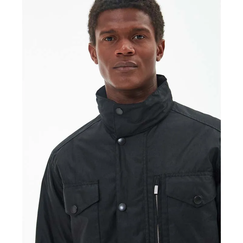 Barbour Sapper Mens Waxed Jacket - Black/Classic