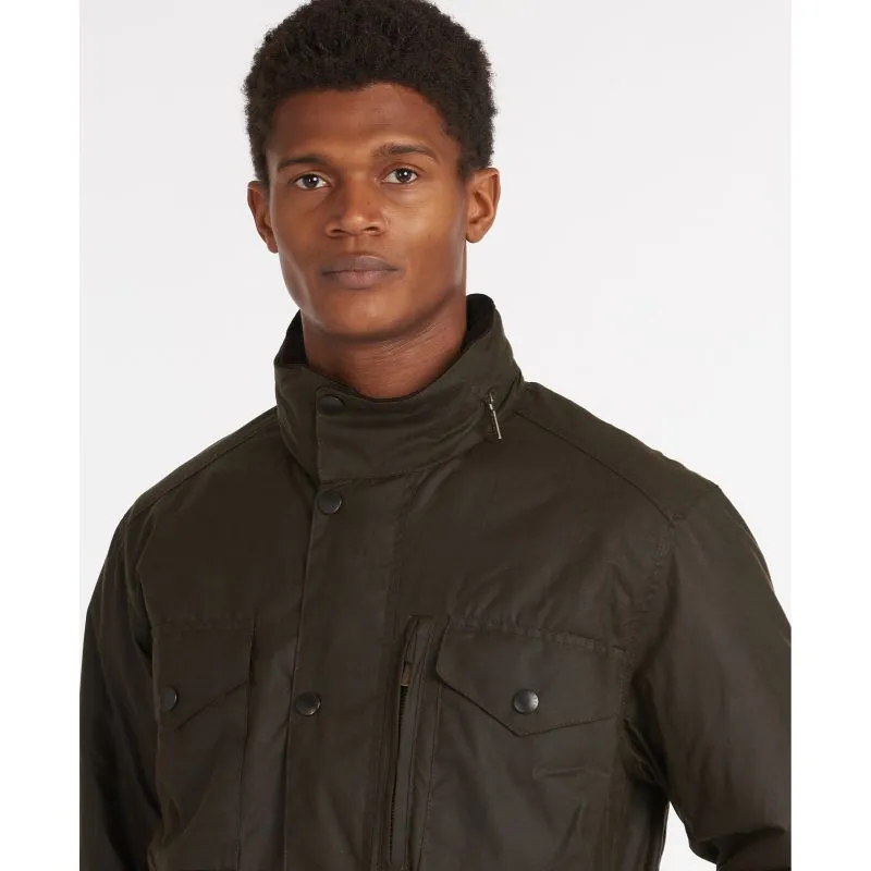 Barbour Sapper Mens Waxed Jacket - Olive