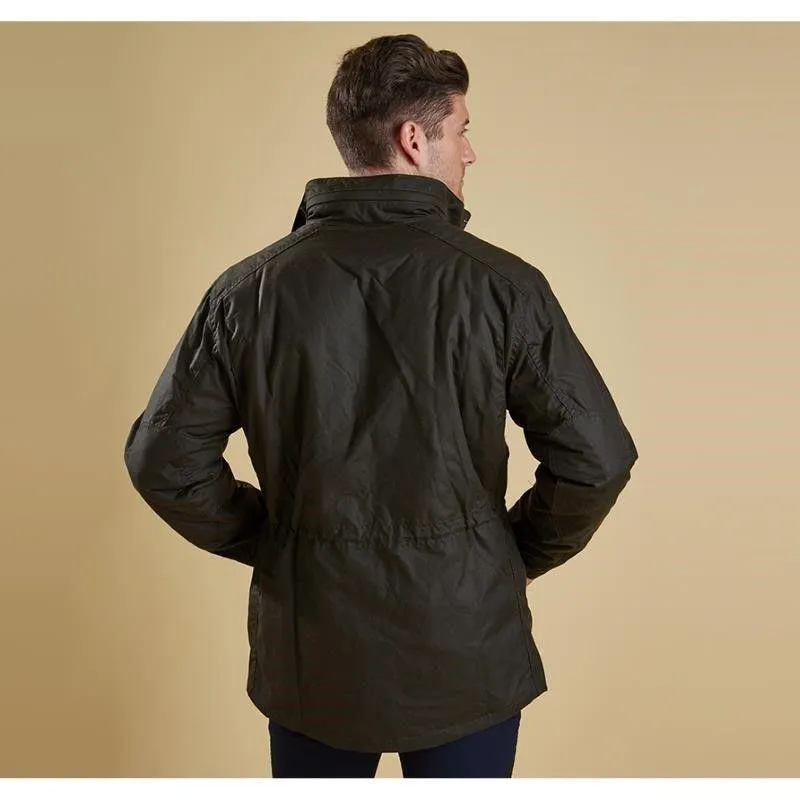 Barbour Sapper Mens Waxed Jacket - Olive