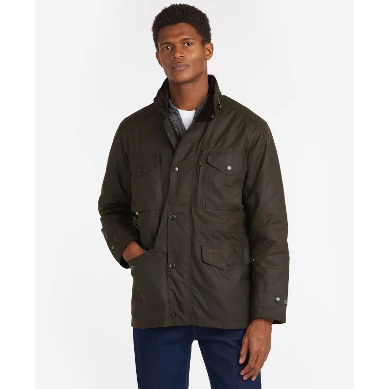 Barbour Sapper Mens Waxed Jacket - Olive