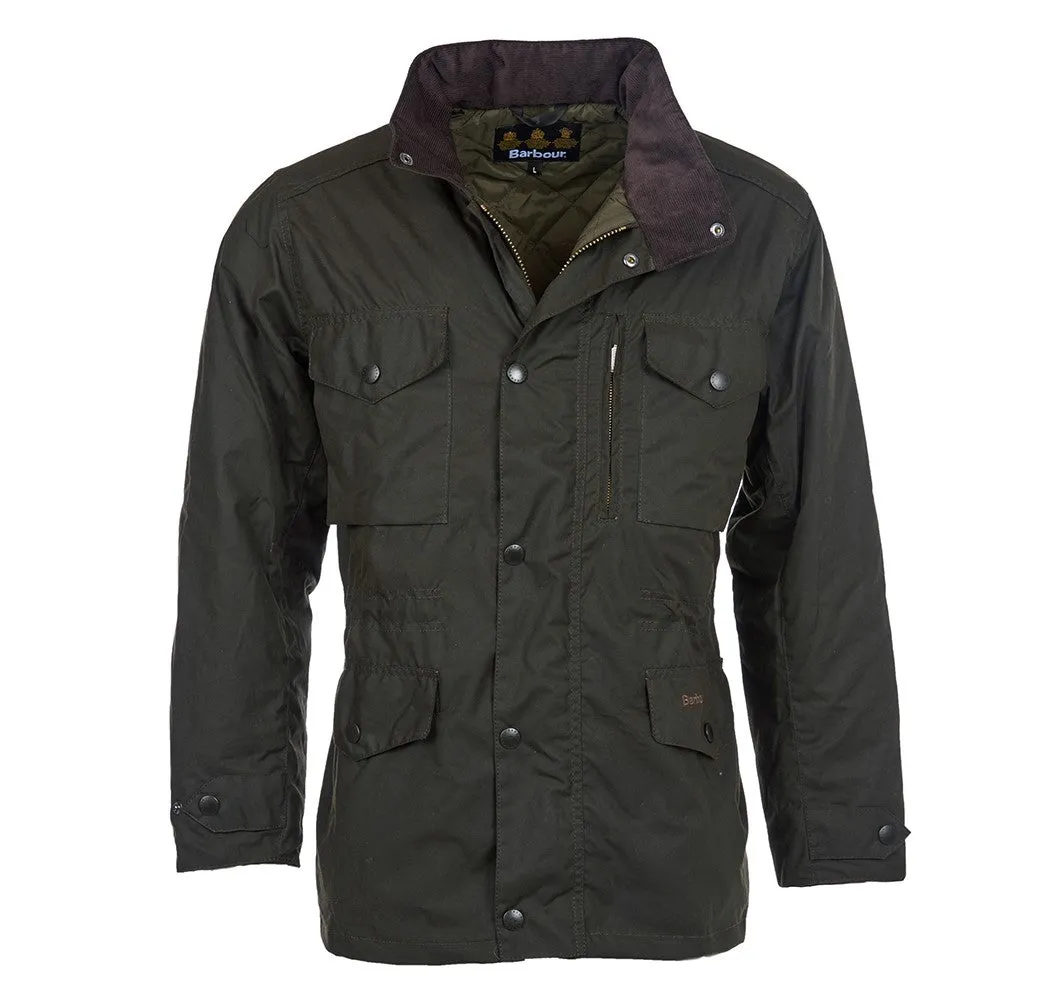 Barbour Sapper Mens Waxed Jacket - Olive