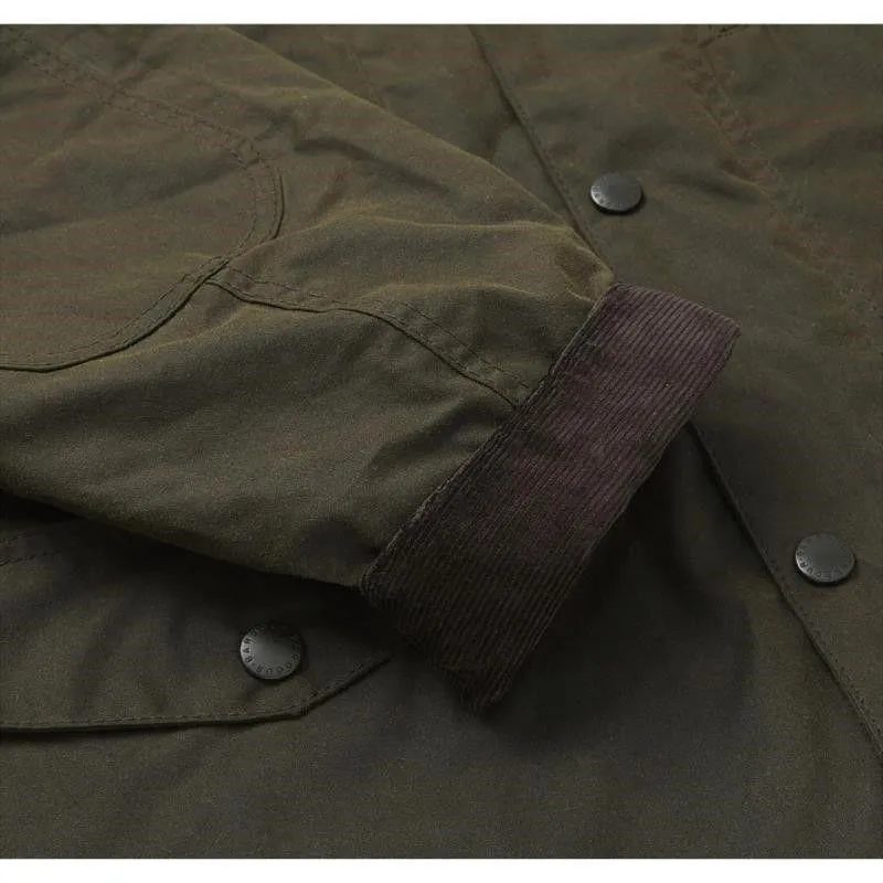 Barbour Sapper Mens Waxed Jacket - Olive