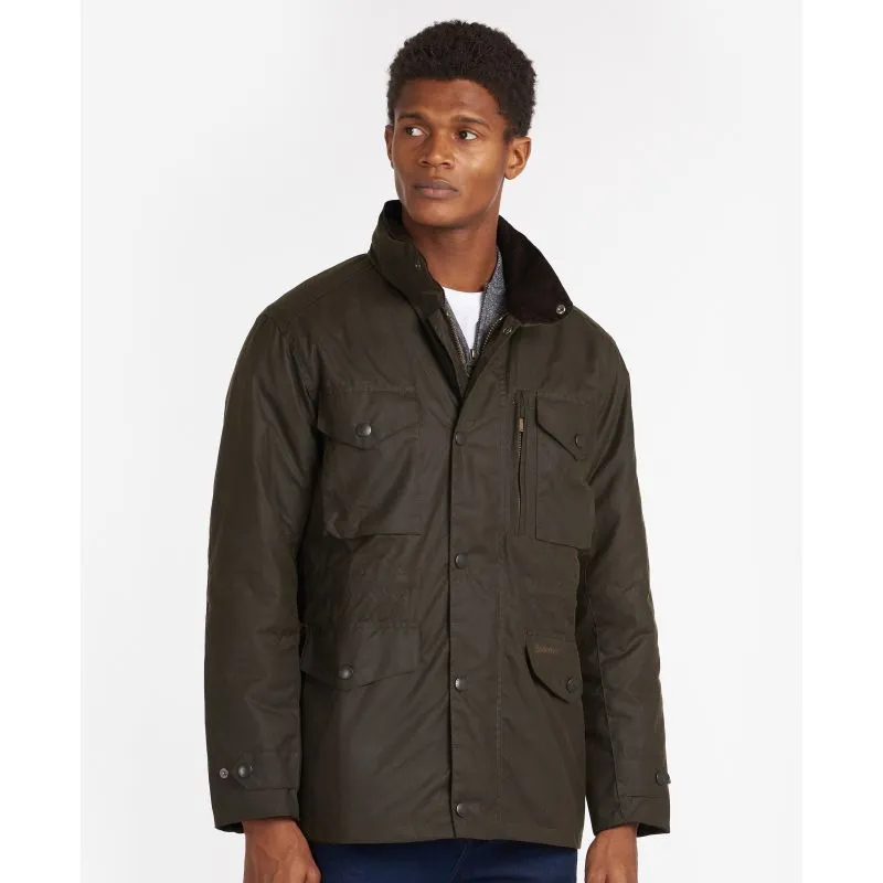 Barbour Sapper Mens Waxed Jacket - Olive