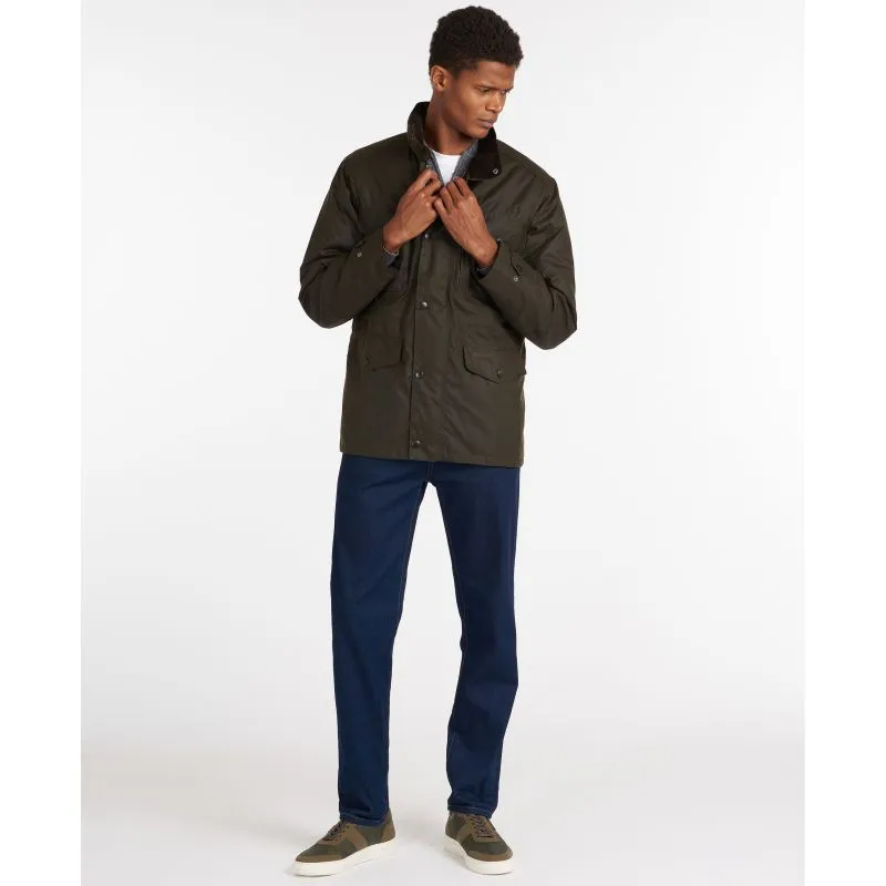 Barbour Sapper Mens Waxed Jacket - Olive