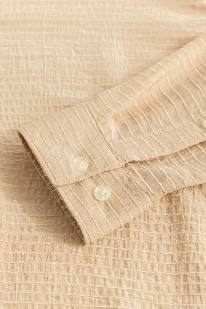 Benedetta Beige Textured Shirt